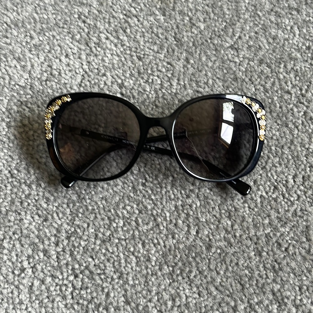 Used Black Coach Sunglasses